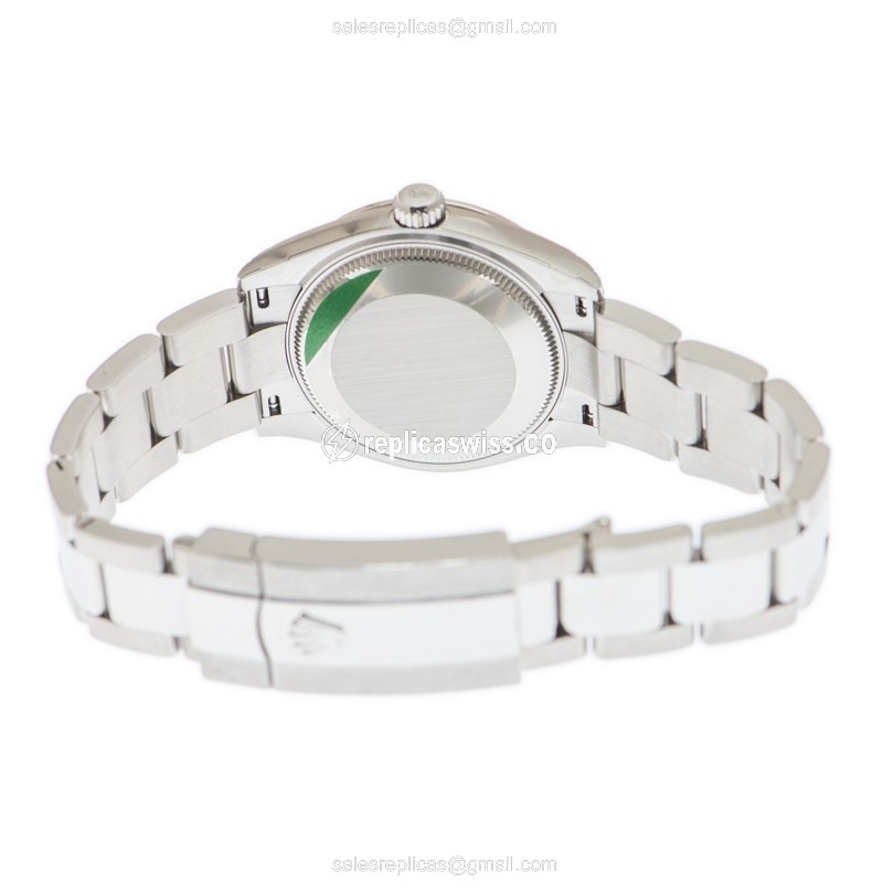 Luxury Pink Dial Rolex Datejust Replica in 18kt White Gold & Stainless Steel Case, Automatic - view 4