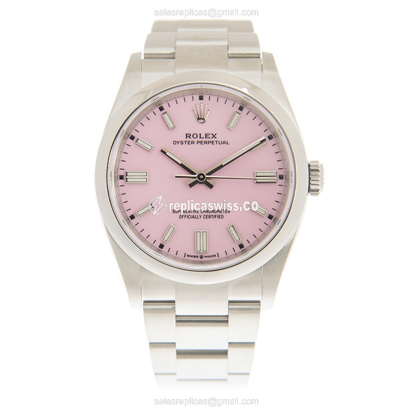 Rolex OYSTER PERPETUAL 126000-0008 Automatic Watch with Pink Dial & Stainless Steel Case - view 2