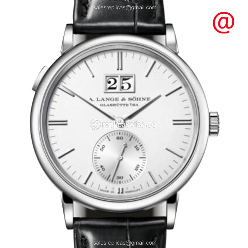 A Lange & Sohne Saxonia Replica in 18kt Gold, Automatic Movement & Silver Dial Watch