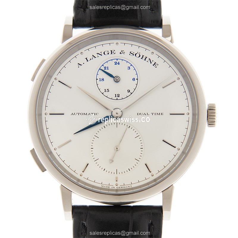 A Lange & Sohne Saxonia Replica in 18kt Gold, Automatic Movement & White Dial Watch