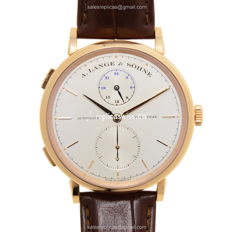 A Lange & Sohne Saxonia Replica in 18kt Gold | Automatic Movement & White Dial Watch