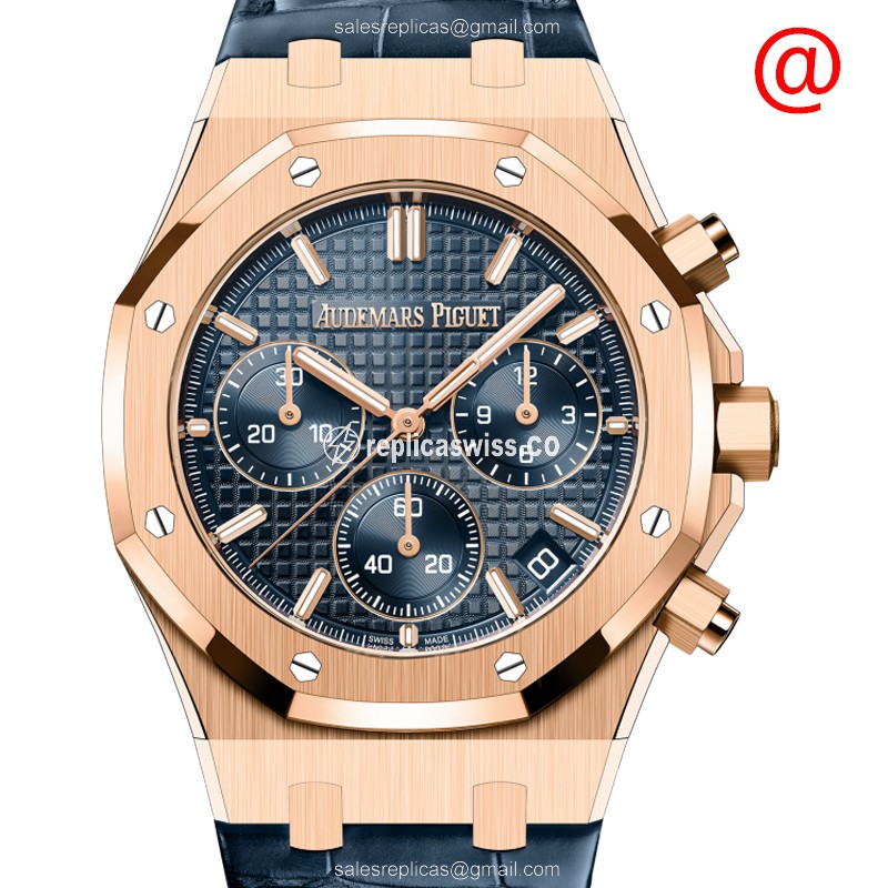Audemars Piguet 26240OR.OO.D315CR.01 Replica | Automatic | Blue Dial, 18kt Gold Case Watch