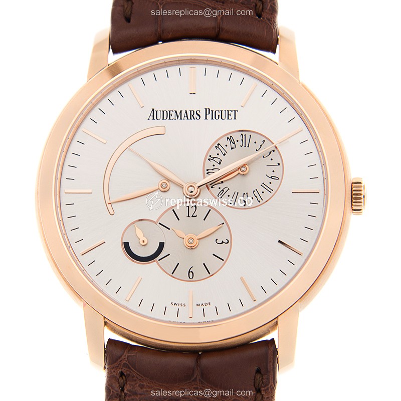 Audemars Piguet Jules Audemars Replica in 18kt Rose Gold | Automatic Movement & Silver Dial Watch