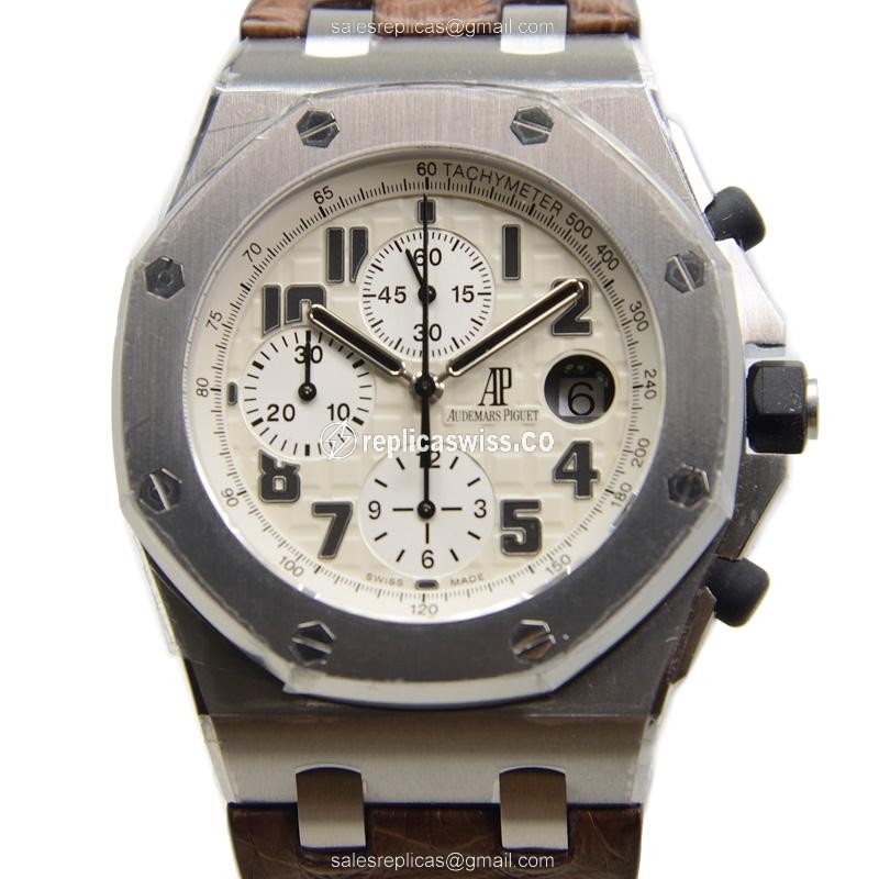 Audemars Piguet ROYAL OAK OFFSHORE | Automatic Movement, Stainless Steel Case & Alligator Brown