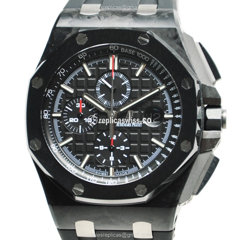 Audemars Piguet ROYAL OAK OFFSHORE Replica | Automatic Movement | Carbon Case & Black Dial Watch
