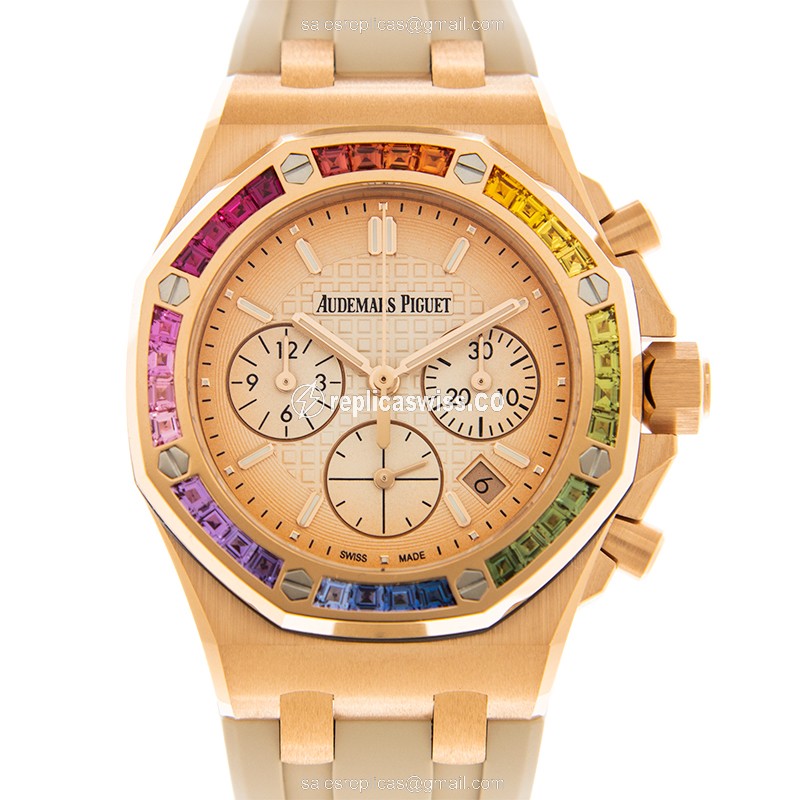 Audemars Piguet Royal Oak Offshore Replica in 18kt Rose Gold, Automatic Movement, Sapphire Crystal