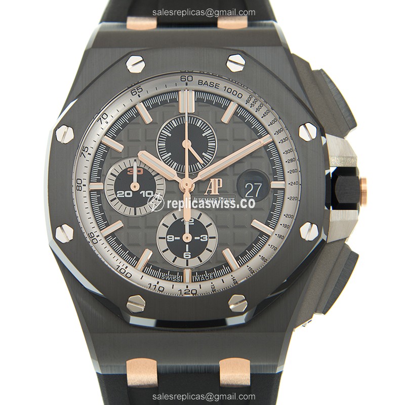 Audemars Piguet ROYAL OAK OFFSHORE Replica in Gray Dial Steel Case, Automatic Movement Watch