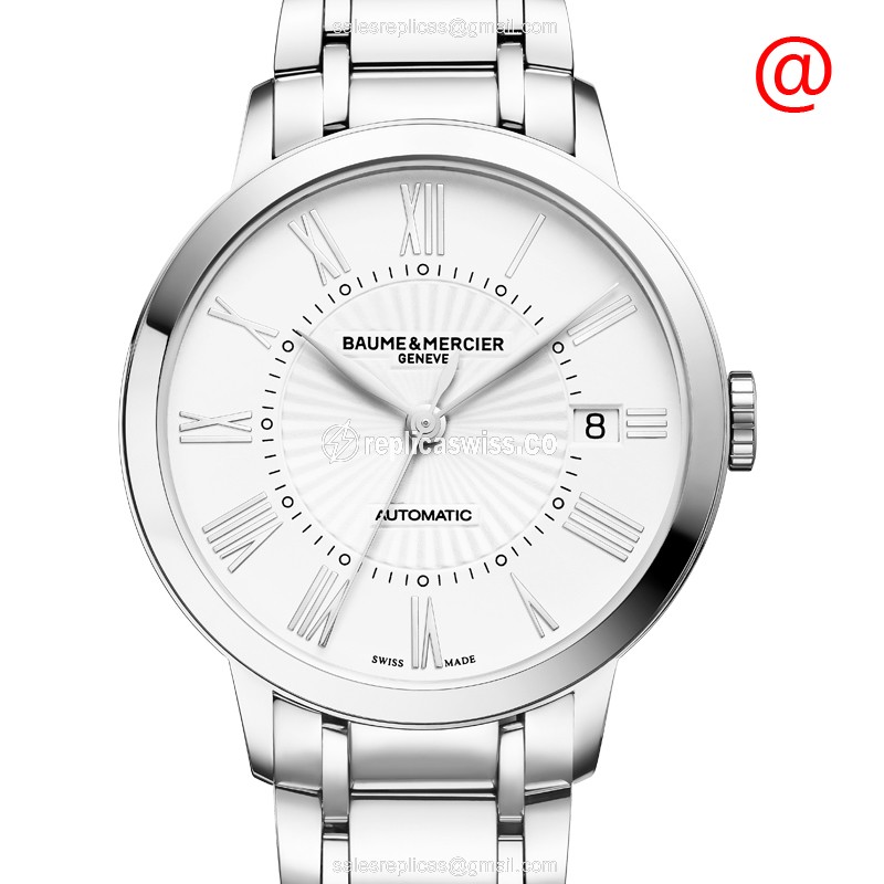 Baume & Mercier CLASSIMA Quartz Replica, Silver Dial & Case, Precision Crystal Watch