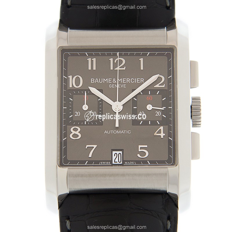 Baume & Mercier Hampton Replica, Automatic Movement, Stainless Steel Case, Gray Dial Watch