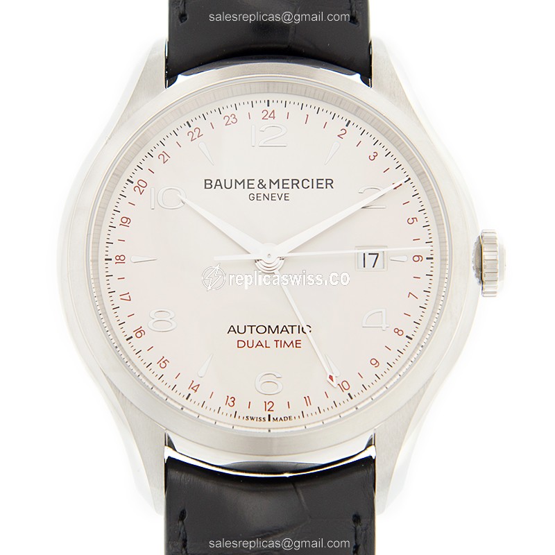 Baume & Mercier M0A10112 CLIFTON Steel Case, Automatic Movement, Silver Dial Replica Watch