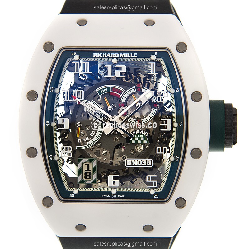 Black Ceramics Dial Richard Mille RM030 AO Titanium Automatic, Sapphire Crystal Bezel Watch