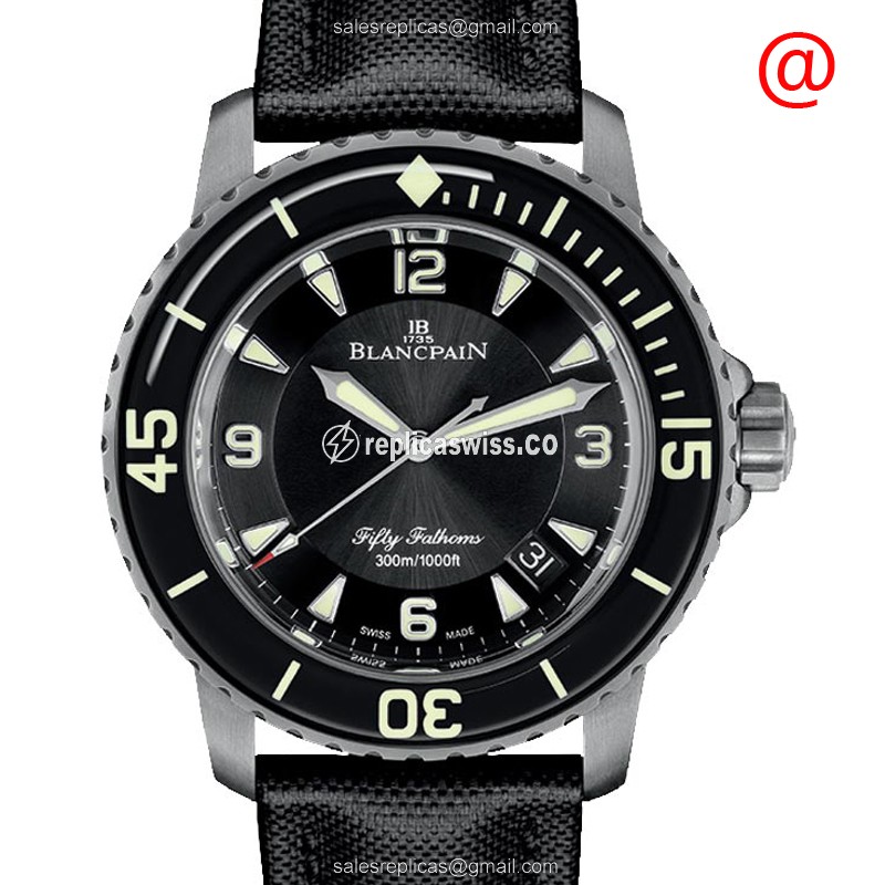 Blancpain 5015-12B30-B52B Replica Watch | Automatic Movement, Black Titanium Case