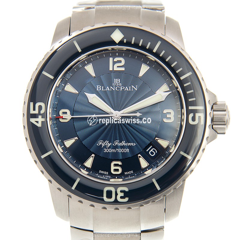 Blancpain 5015D-1140-71B Replica | Blue Dial | Automatic Movement | Stainless Steel Case Watch
