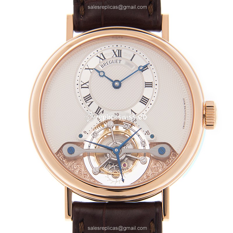 Breguet 3357BR/12/986 Classic Complications Replica | Automatic Movement | 18kt Gold Case, Silver