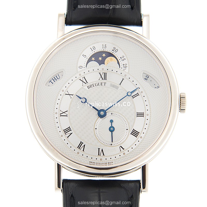Breguet 7337BB/1E/9V6 Classic | Silver Dial, Alligator Strap | Automatic Movement Watch