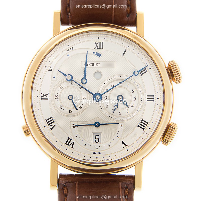 Breguet Classic 5707BA/12/9V6 Replica in 18kt Gold, Automatic Movement & Silver Dial Watch