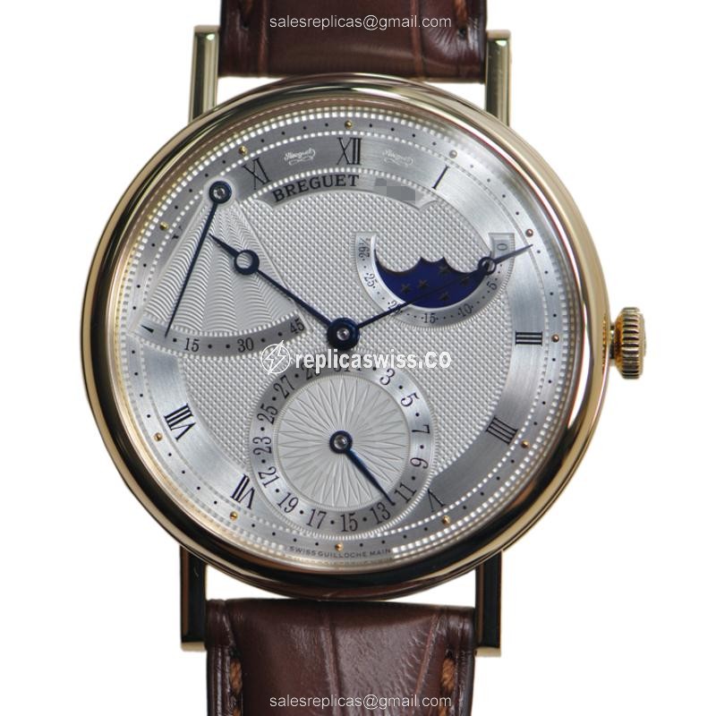Breguet Classic 7137BA/11/9V6 Replica | Automatic Movement, 18kt Gold Case, Silver Dial Watch