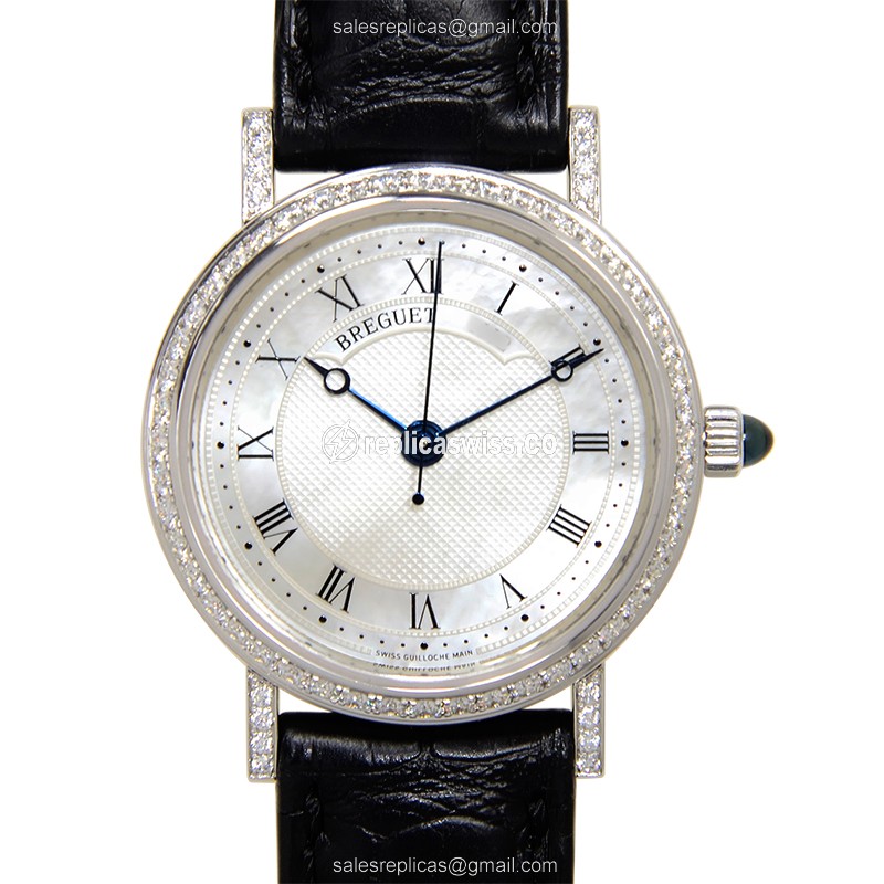 Breguet Classic 8068BB/52/964/DD00 Replica, Automatic Movement, 18kt White Gold Case Watch