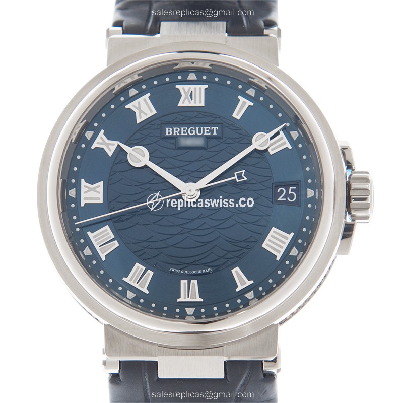 Breguet Marine 5517BB/Y2/9ZU – Blue Dial, Automatic Movement in 18kt Gold Case Watch