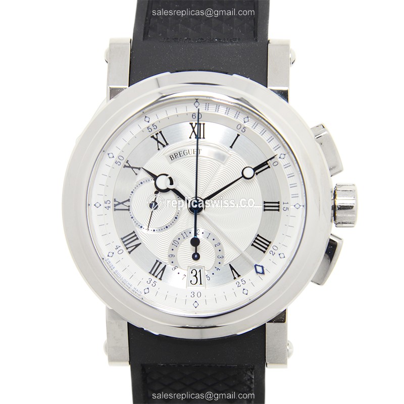 Breguet Marine 5827BB/12/5ZU Replica in 18kt Gold, Automatic Movement & White Dial Watch