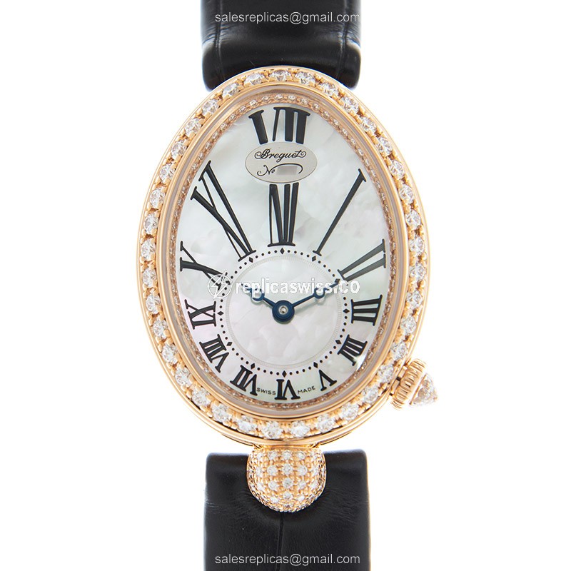 Breguet Reine De Naples Replica in 18kt Rose Gold, Automatic Movement & White Dial Watch