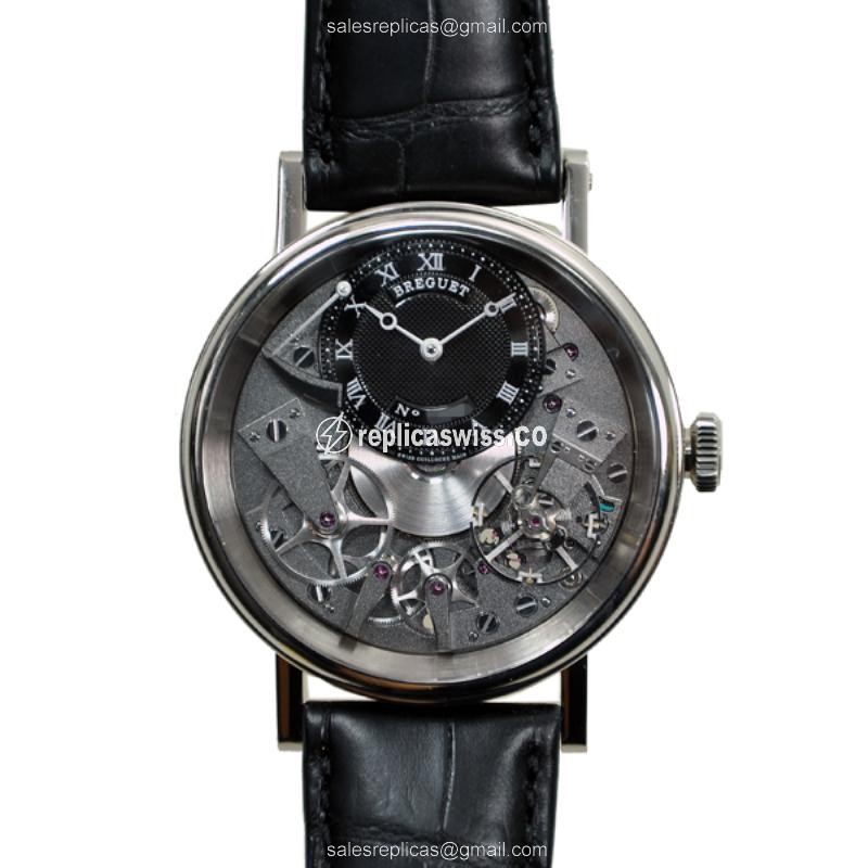 Breguet Tradition Replica in 18kt Gold, Manual Wind Movement, Dark Grey Dial Watch