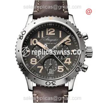 Breguet Type XXI Replica in Stainless Steel with Automatic Movement Gray Dial Watch