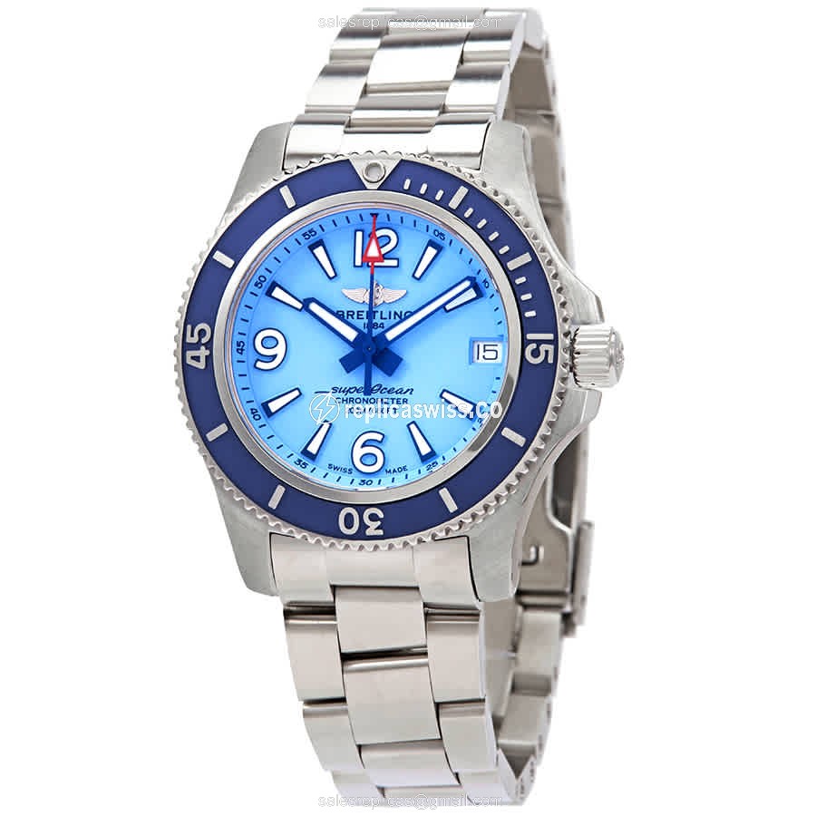 Breitling A17316D81C1A1 SuperOcean Replica with Automatic Movement & Steel Blue Dial Watch