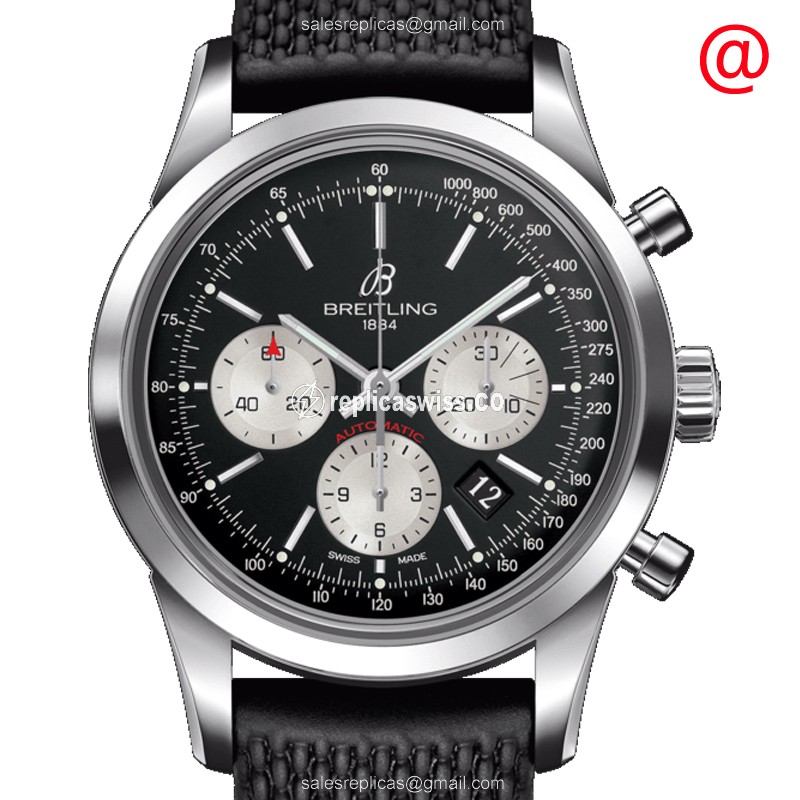 Breitling AB015212/BF26/279S Transocean Chronograph Replica | Automatic Movement | Black Dial &