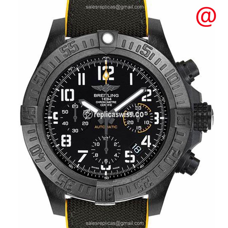 Breitling Avenger Hurricane Replica in Black Fiber Case with Automatic Movement Watch
