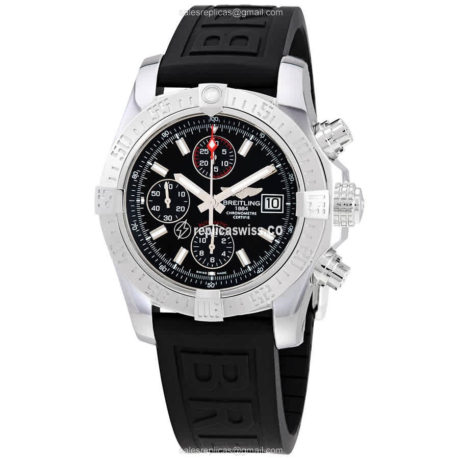 Breitling Avenger II A13381111B1S1 Replica in Black Dial Stainless Steel Case Watch