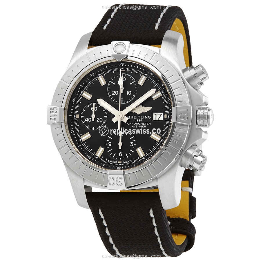 Breitling Avenger II A13385101B1X2 Replica in Stainless Steel with Automatic Movement Black
