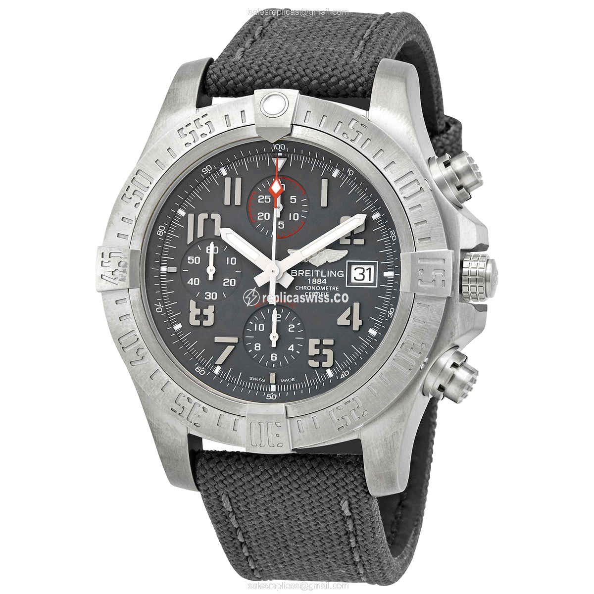 Breitling Avenger II Titanium Replica with Automatic Movement Gray Dial Watch