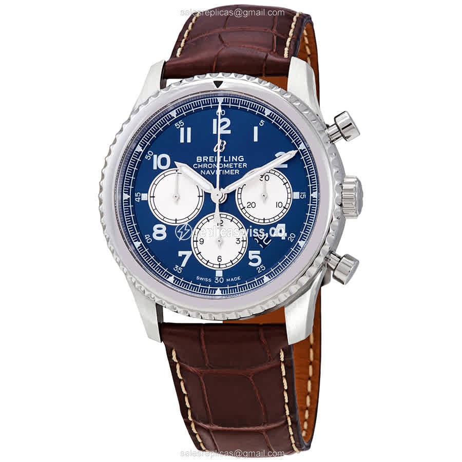 Breitling Aviator 8 Replica | Automatic Movement, Blue Dial, Stainless Steel Case Watch