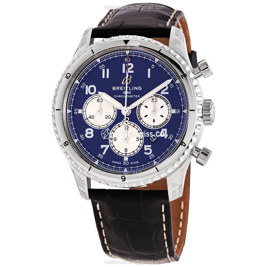 Breitling Aviator 8 Replica | Automatic Movement, Blue Dial, Stainless Steel Case Watch