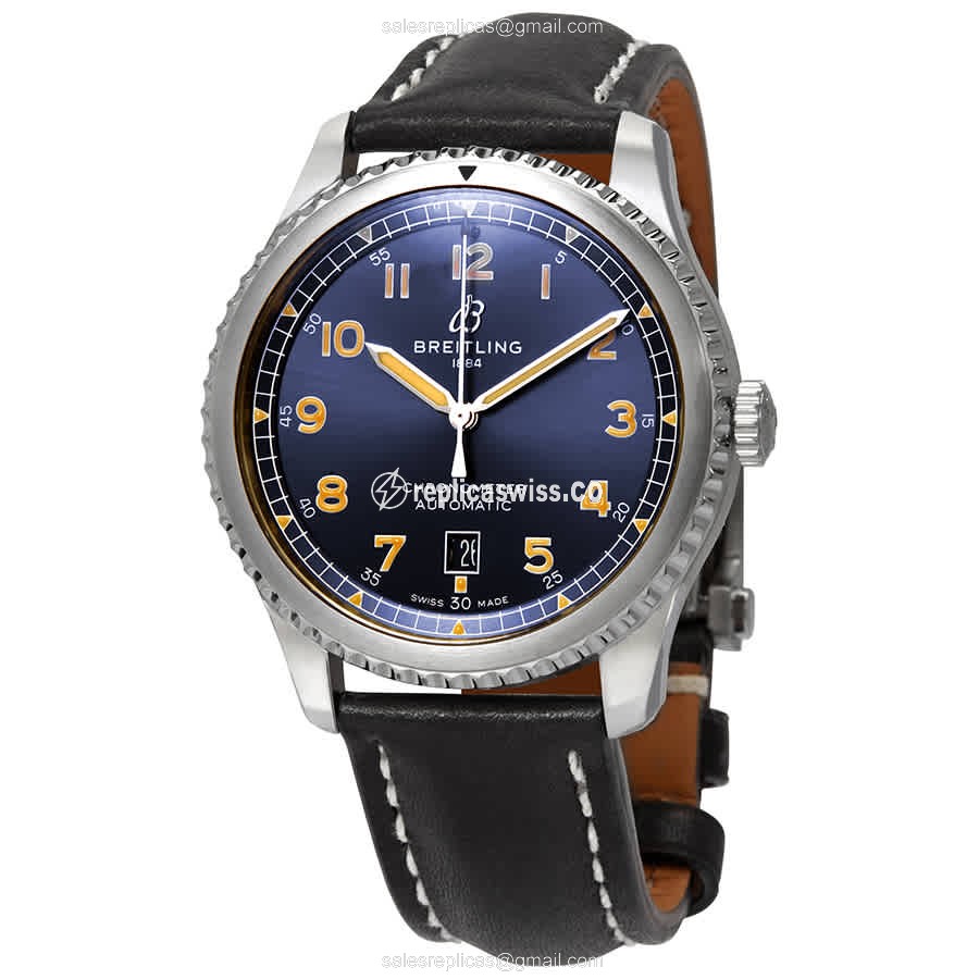 Breitling Aviator 8 Replica | Blue Dial, Automatic Movement | Stainless Steel Case Watch