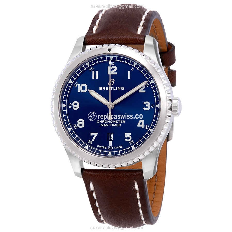Breitling Aviator 8 Replica in Blue Dial Stainless Steel Case with Automatic Movement Watch