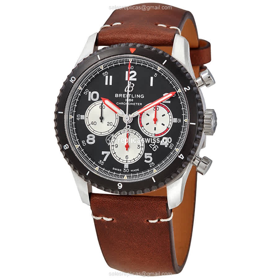 Breitling Aviator 8 Replica in Stainless Steel Case, Automatic Movement, Black Dial Watch