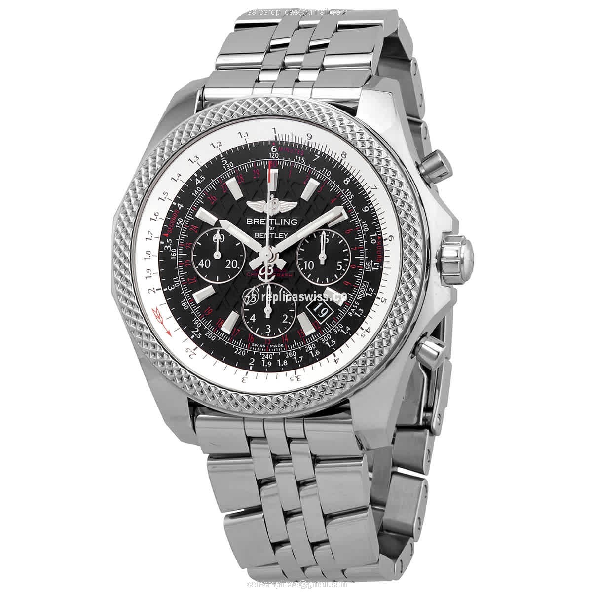 Breitling Bentley AB061112/BD80 Replica Watch | Automatic Movement | Black Dial | Stainless Steel