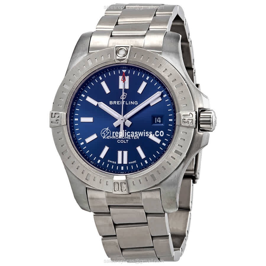 Breitling Challenger A17388101C1A1 Replica: Automatic Movement, Blue Dial, Stainless Steel Case &