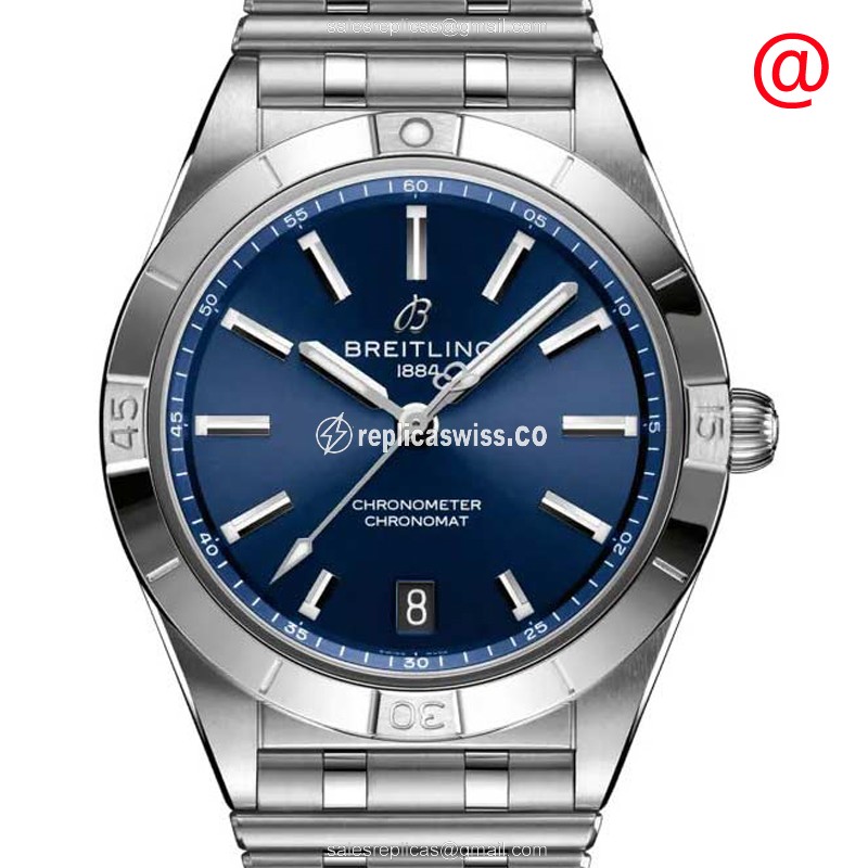 Breitling Chronomat B01 Replica in Blue Dial & Steel Case, Automatic Movement Watch