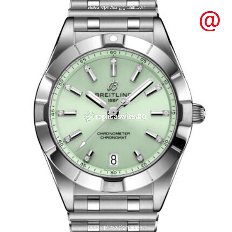 Breitling Chronomat B01 Replica in Green Dial & Steel Case, Automatic Movement Watch