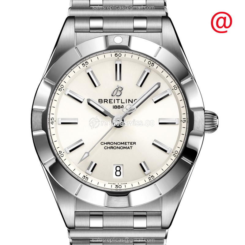 Breitling Chronomat B01 Replica | White Dial | Steel Case & Clasp Watch