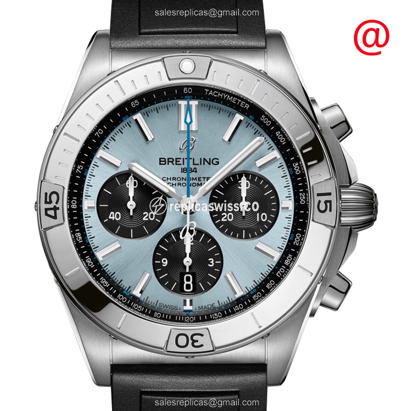 Breitling Chronomat B01 Replica with Automatic Movement & Blue Dial, Steel Case Watch