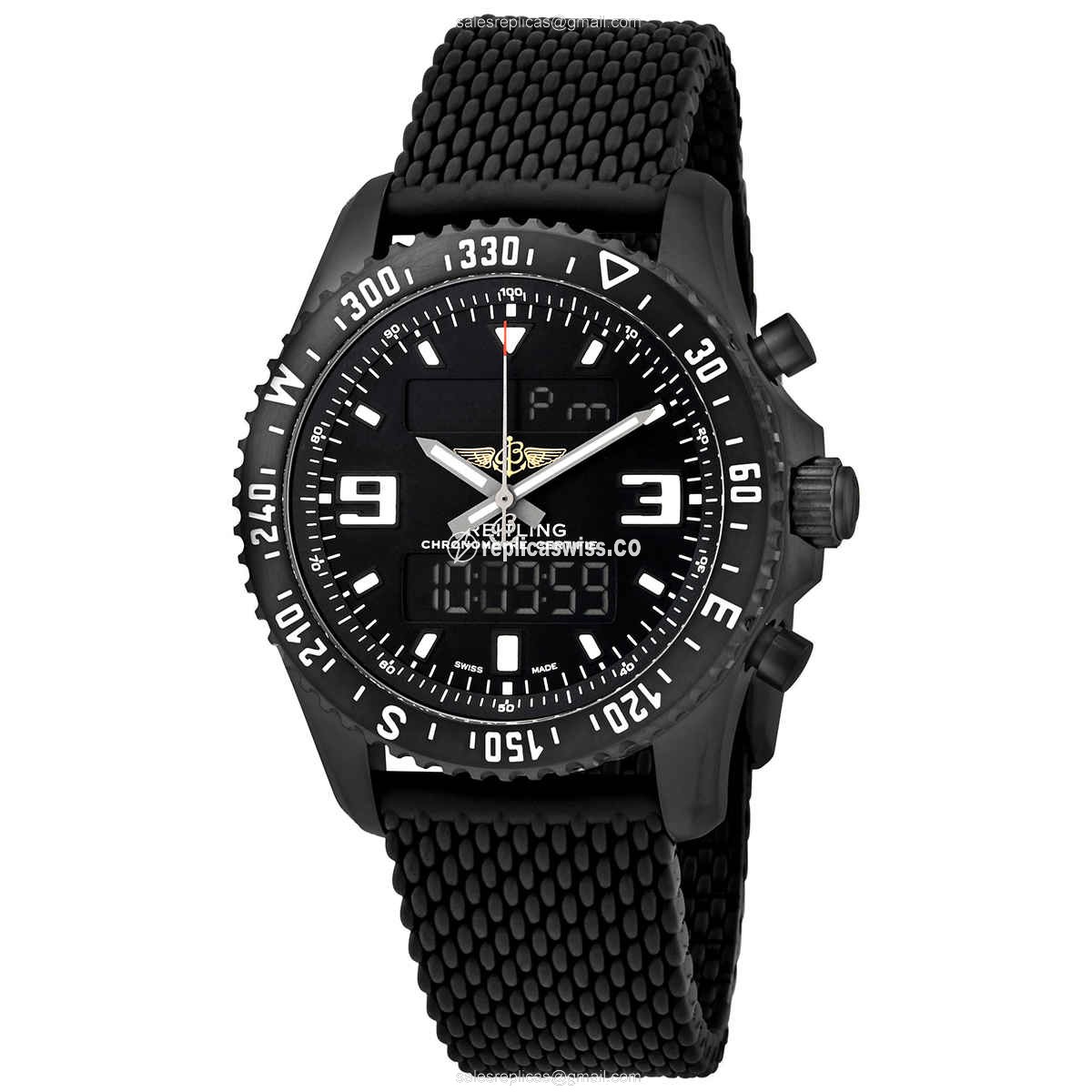 Breitling Chronospace M78367101B1S1 Replica, Black Dial, Stainless Steel Case Watch