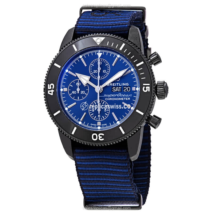 Breitling M133132A1C1W1 SuperOcean Heritage | Blue Dial & Stainless Steel Case Watch