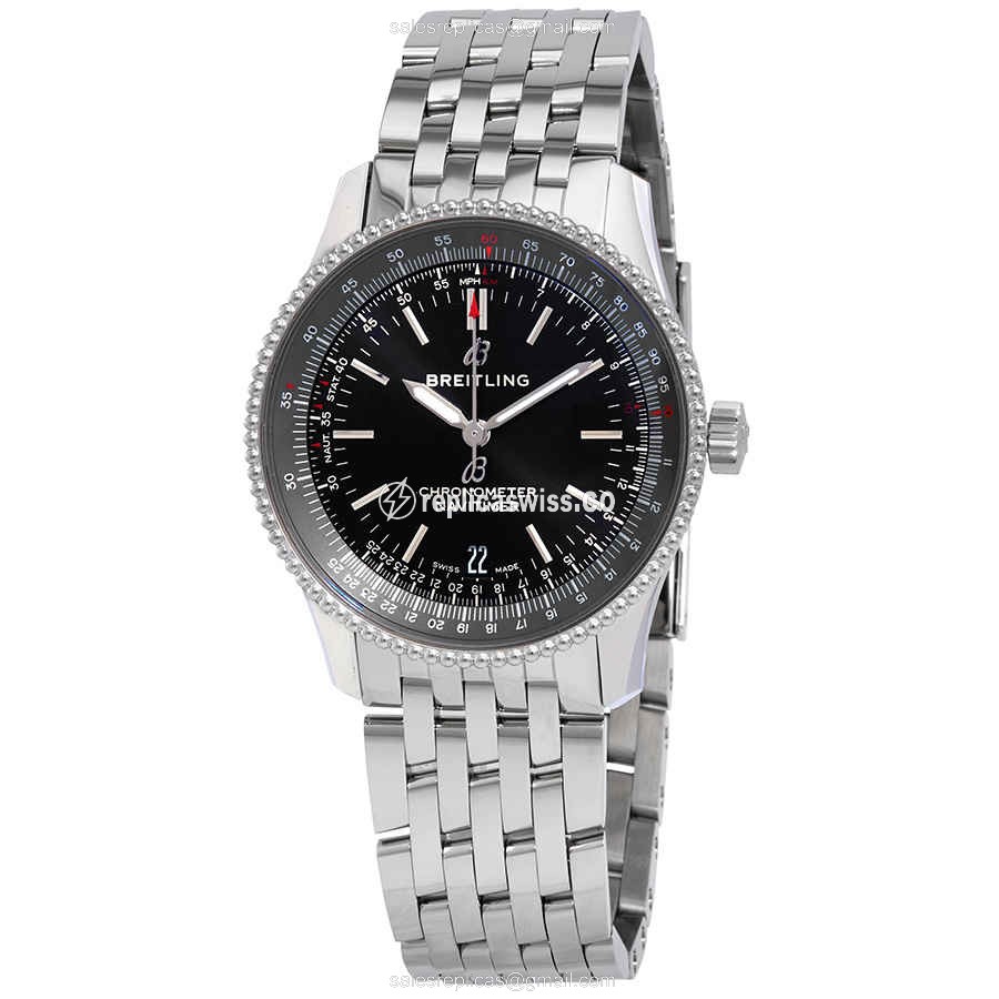 Breitling Navitimer 1 Replica, Automatic Movement, Black Dial, Stainless Steel Case Watch