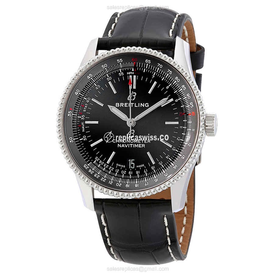Breitling Navitimer 1 Replica, Automatic Movement, Black Dial, Stainless Steel Case Watch