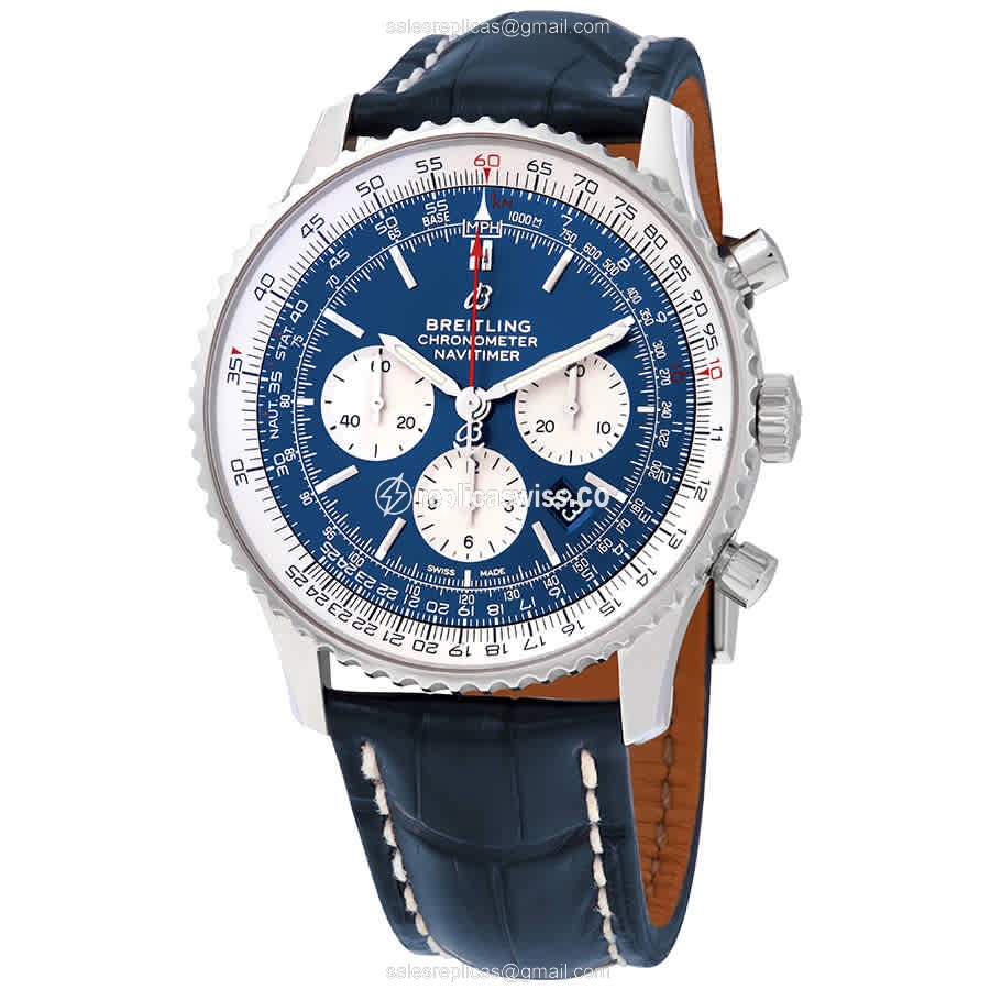 Breitling Navitimer 1 Replica | Automatic Movement, Blue Steel Case & Dial Watch