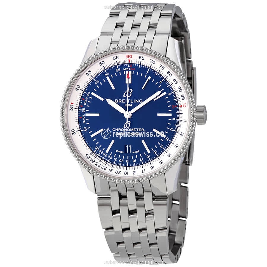 Breitling Navitimer 1 Replica in Blue Dial Stainless Steel Case, Automatic Movement Watch